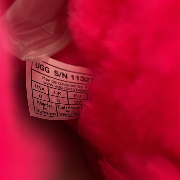 UGG Mini Bailey Bow Glisten Radish Women size 6 - Picture 14 of 14